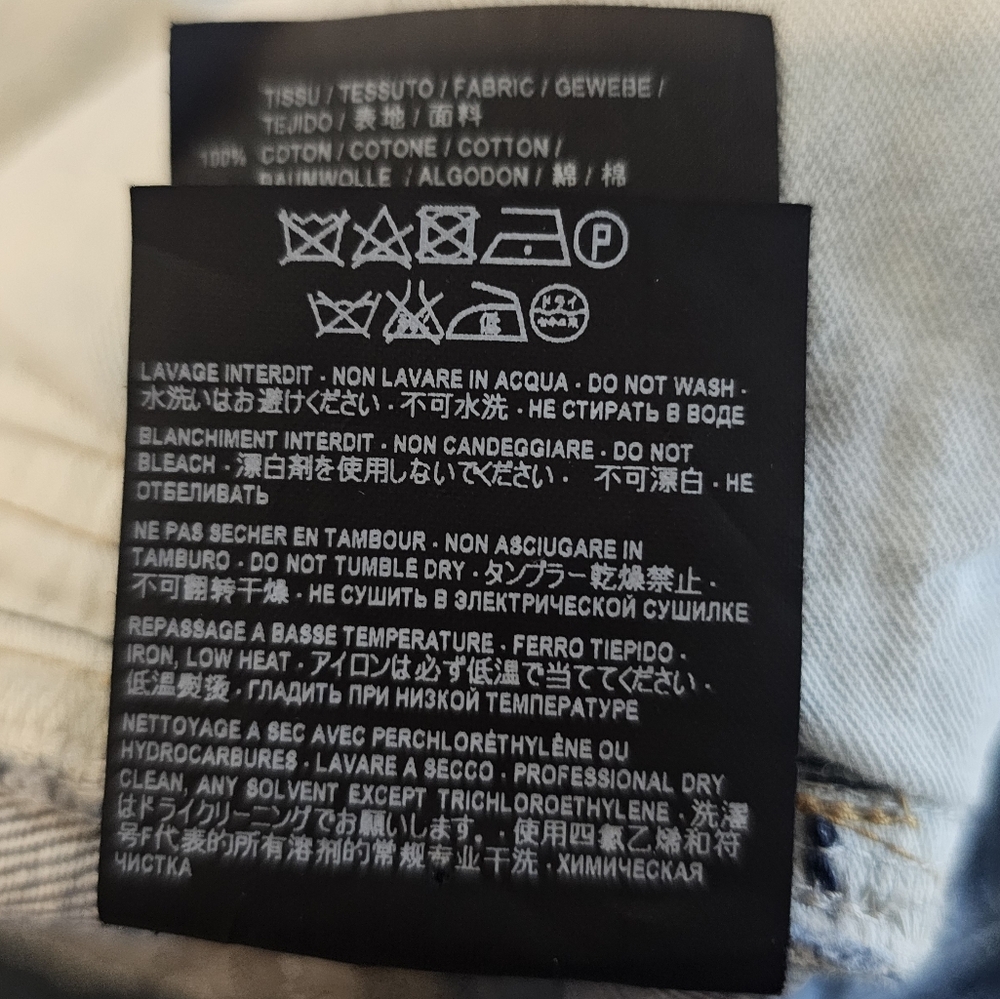 Saint Laurent 2017 Signed Pocket Blue Jeans 100% AUTHENTIC size M/30 - Picture 15 of 16